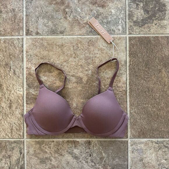 Skims Fits Everybody T-shirt Demi Bra Jasper Size 32A - Picture 1 of 7